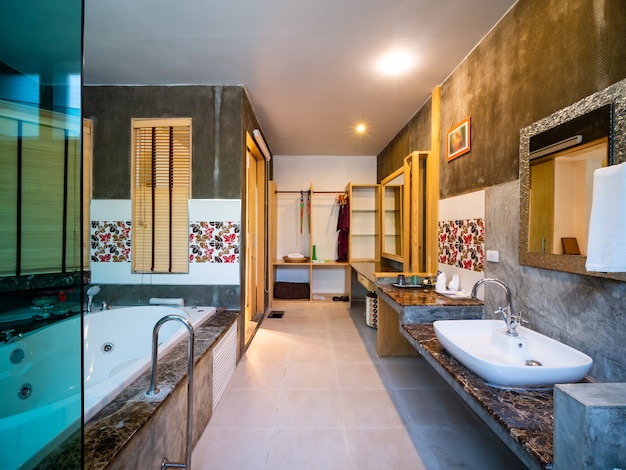 Luxury bathroom with sanitary ware