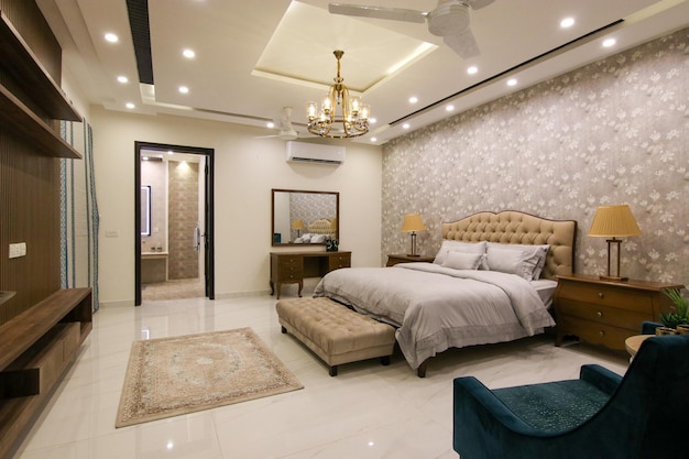 Luxury bedroom Premium Photo