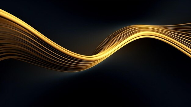 Luxury black background with golden elements