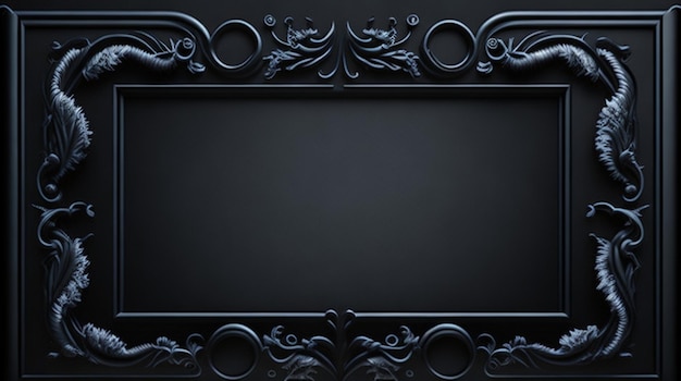Luxury Black background with podium and light circle for mockup studio background