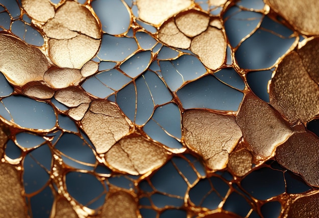 Luxury black and golden marble texture background Wallpaper Generative AI