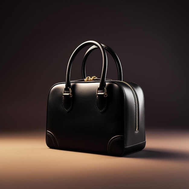 Luxury black handbag