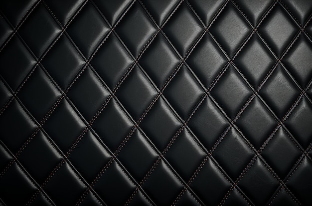 Luxury Black Leather Texture As Background