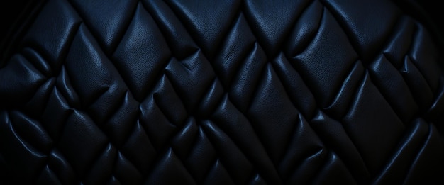 Luxury black leather upholstery background