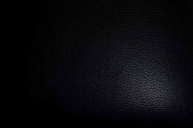 Luxury black leather with light at the corrner texture