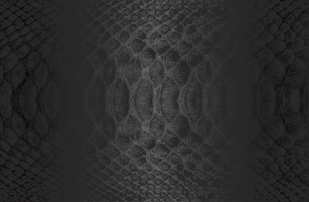 Luxury black metal gradient background with distressed crocodile snake alligator