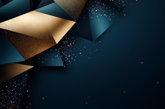 Luxury blue and golden background