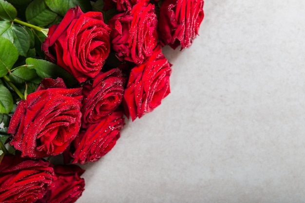 Luxury bouquet made of red roses