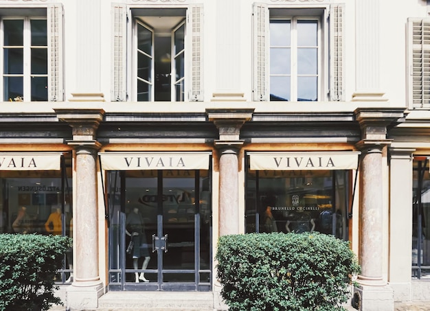 Luxury boutique store on bahnhofstrasse in zurich switzerland\
main downtown street in the city center