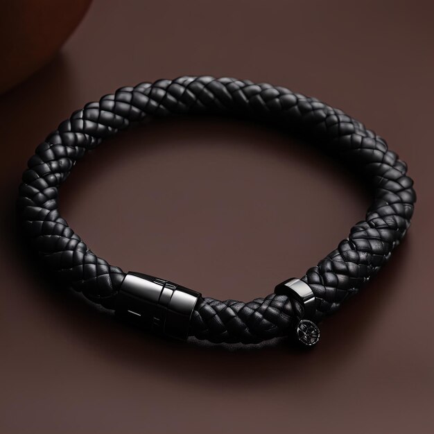 luxury bracelet on blackblack bracelet with bracelet bracelet on black background