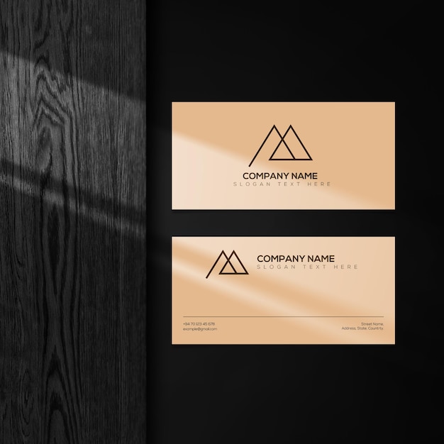 Photo luxury business card mockup