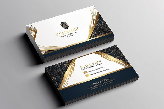 Photo luxury business card template design