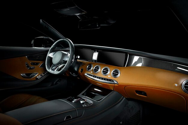 Photo luxury car inside