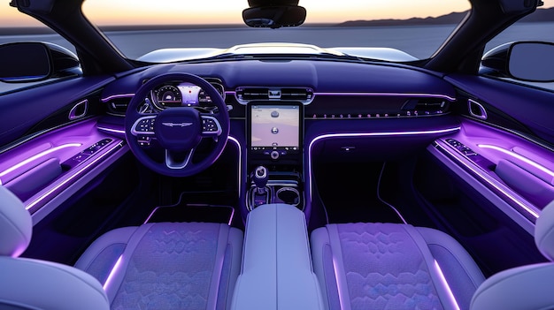 luxury car interior