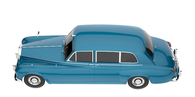 Роскошный автомобиль, изолированные на фоне 3D рендеринга иллюстрации