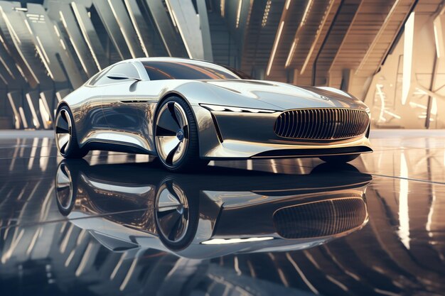 Luxury car that travels through mirrors