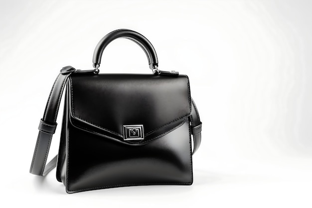 luxury casual black leather women bag