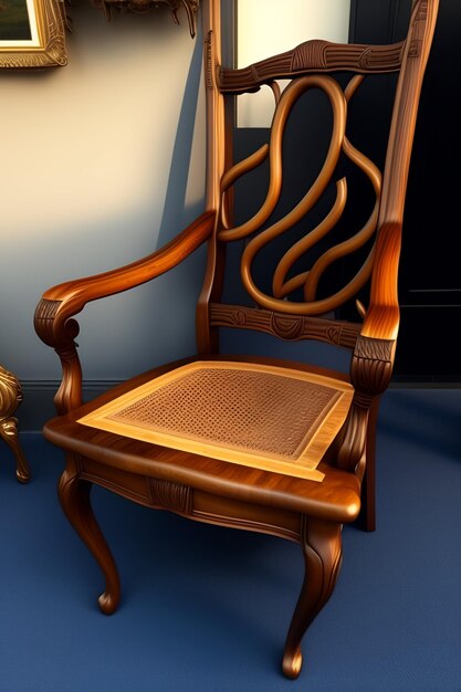 Photo luxury chair image generated ai