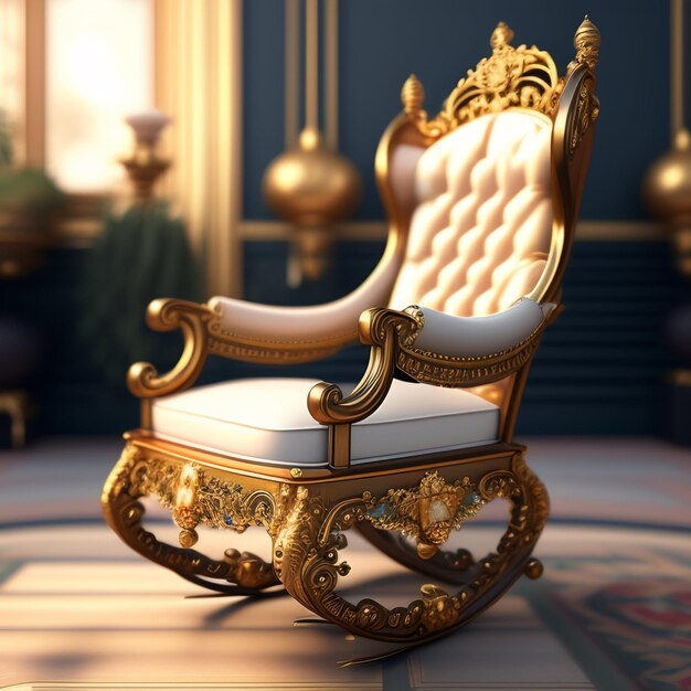 Photo luxury chair image generated ai