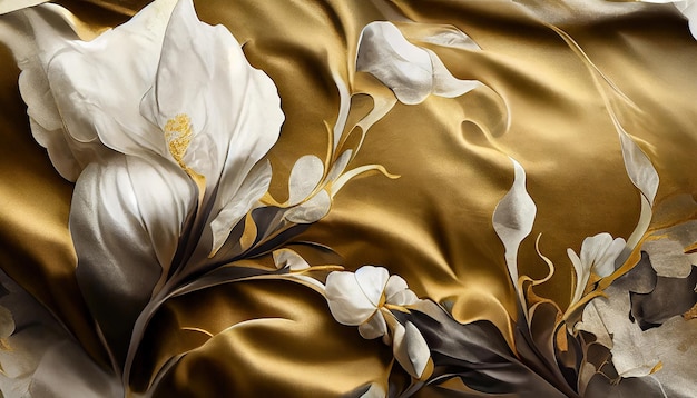 Luxury cloth with floral shapes