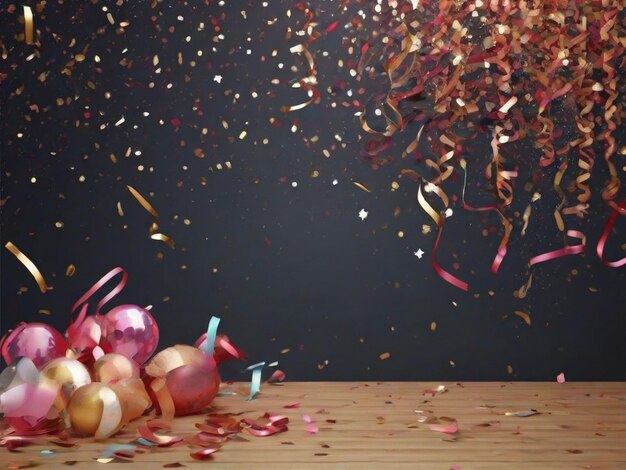 Luxury Confetti new year background