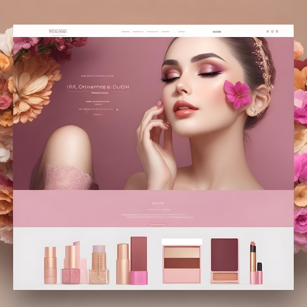 A luxury cosmatics banner design