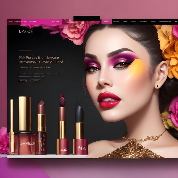 A luxury cosmatics banner design