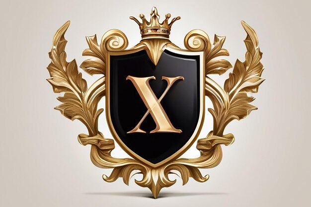 Foto luxury crest met x