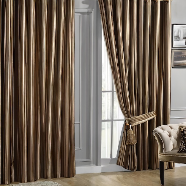 Photo luxury curtains mockups