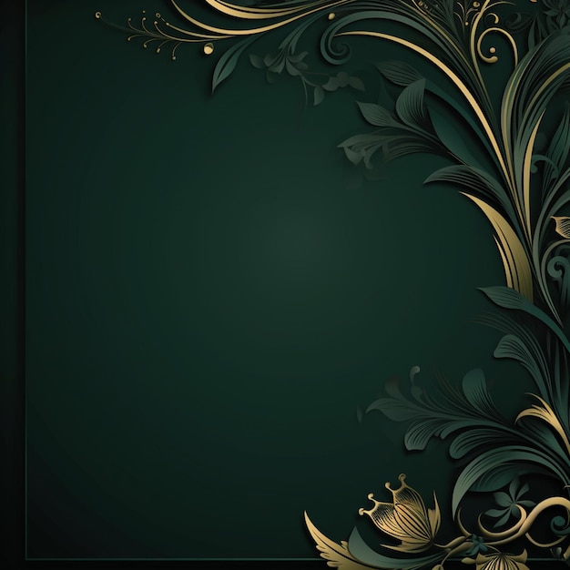 Photo luxury dark green background vector illustration