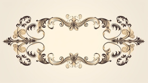 Photo luxury decorative golden frames retro ornamental frame vintage rectangle ornaments and border