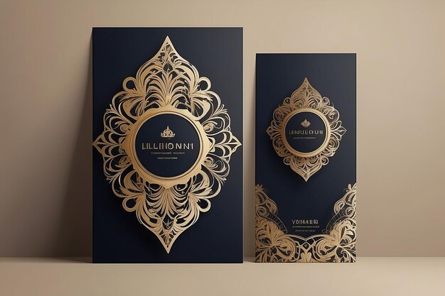 Photo luxury design vector illustration identity