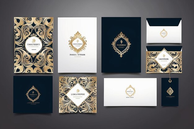 Photo luxury design vector illustration identity