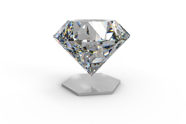 Luxury diamond gem 3d rendering