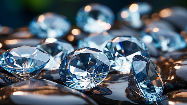 Photo luxury diamonds arrangement