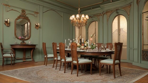 Photo luxury dining room