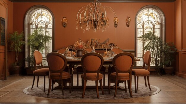 Photo luxury dining room