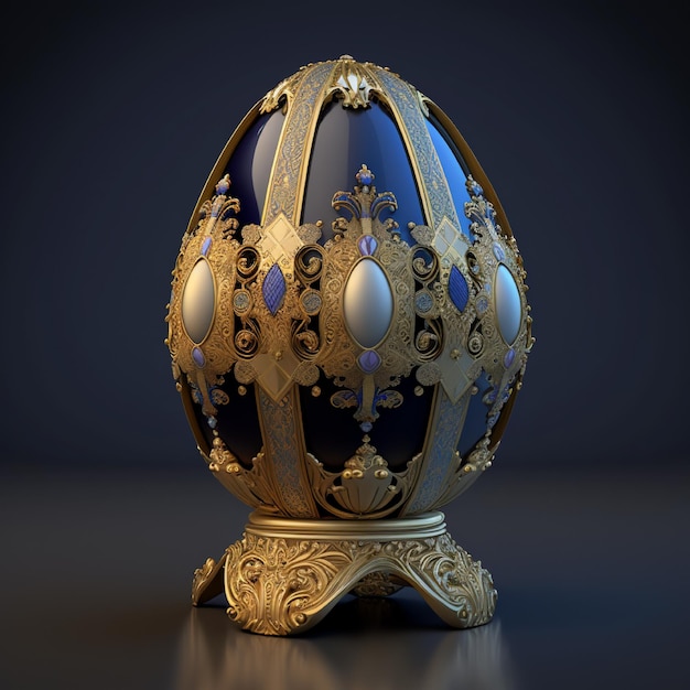 Photo luxury eggs made by ai