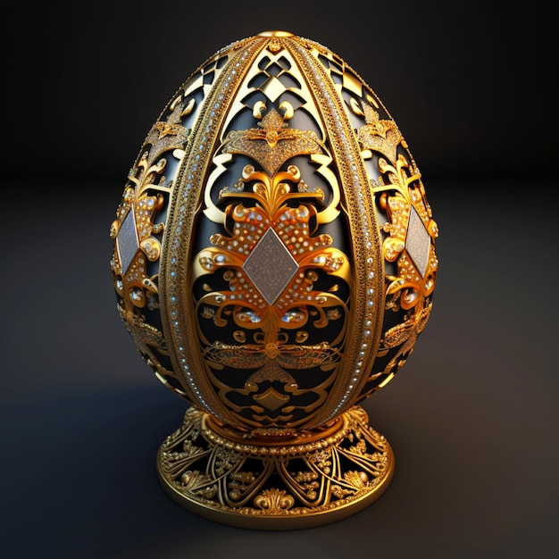 Photo luxury eggs made by ai