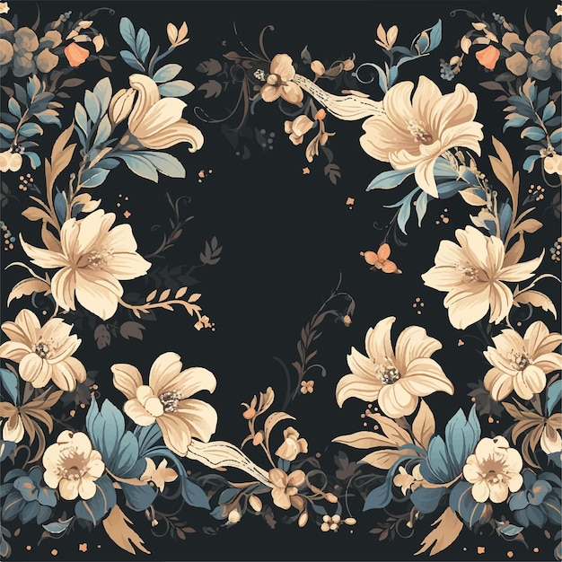 luxury elegant floral template background