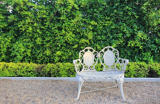 Luxury Europe style chair in the garden.