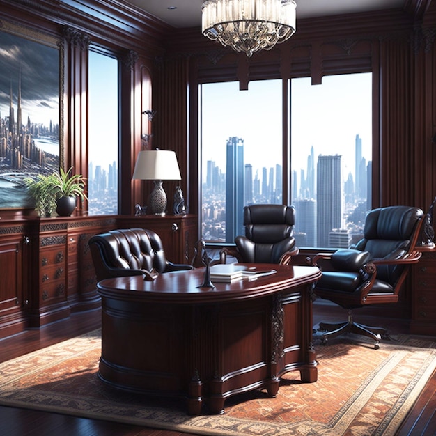 Luxury executive office room