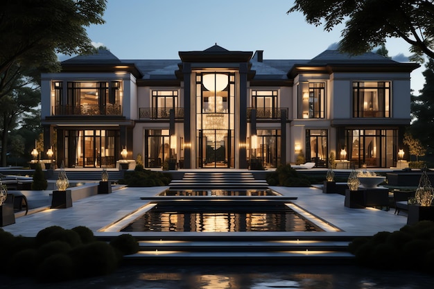 Luxury exterior house design