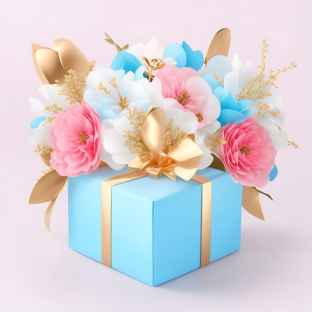 Luxury flower gift box image