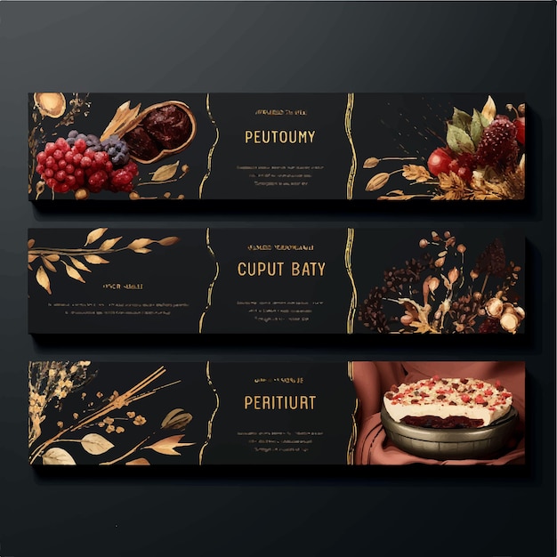 luxury food menu social media promotion instagram post