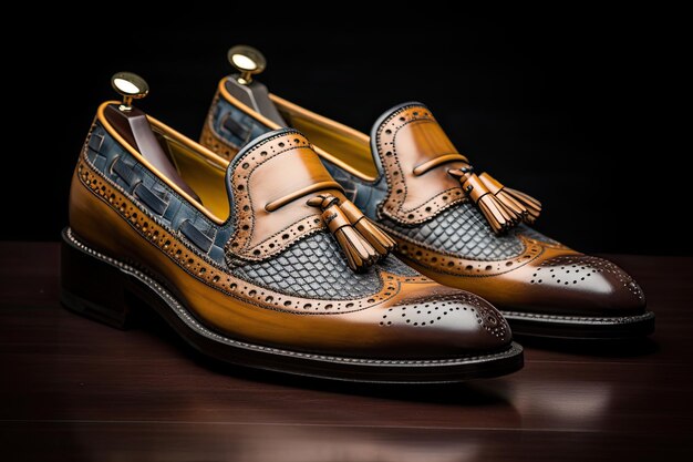 Luxury full brogue Loafer