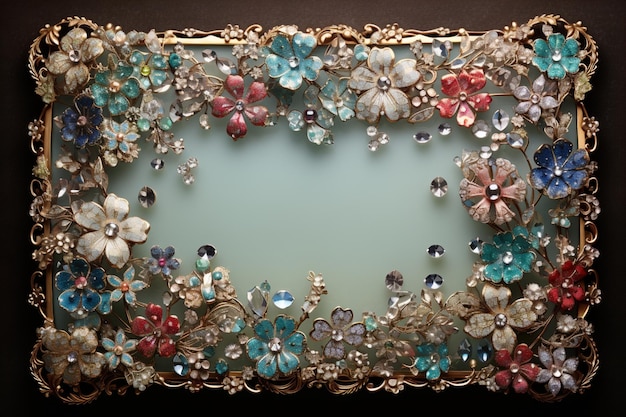 luxury gemstone frame