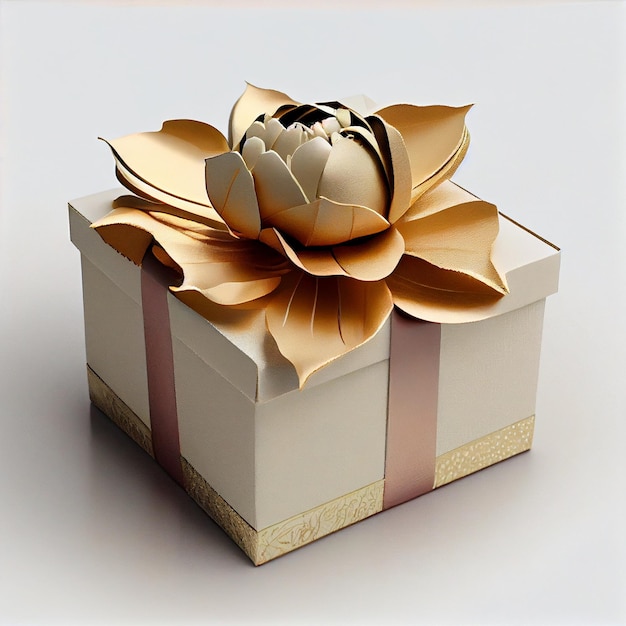 Luxury gift box with ornaments