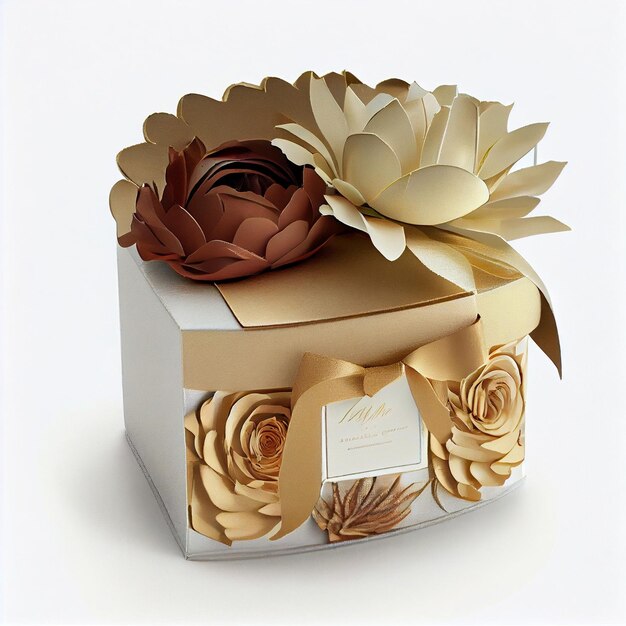 Luxury gift box with ornaments