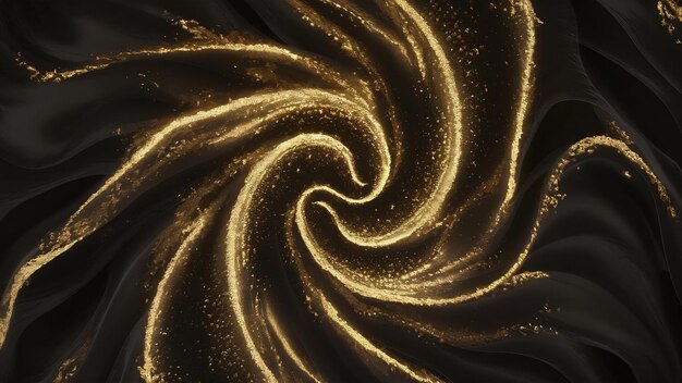 Photo luxury glowing particles on black background